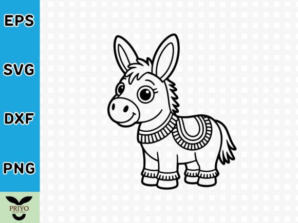 A Designer's Look at the Cute Baby Donkey SVG