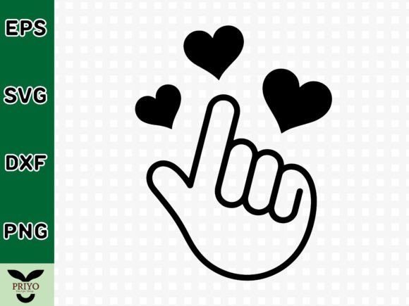 A Versatile Finger Heart SVG for Graphics & Crafts
