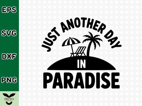 A Versatile Paradise Graphic for Crafts and Commercial Projects