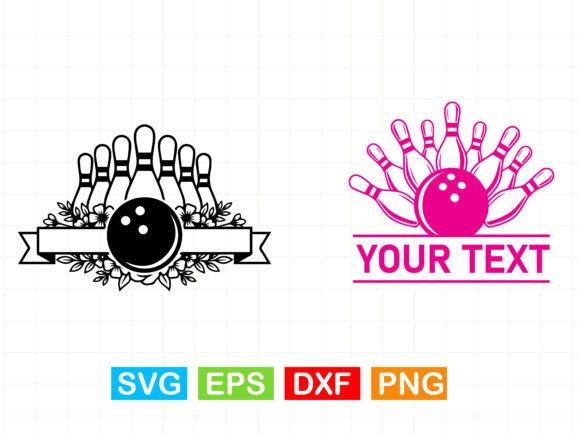 Bowling Clipart SVG Graphics for Handmade Crafts