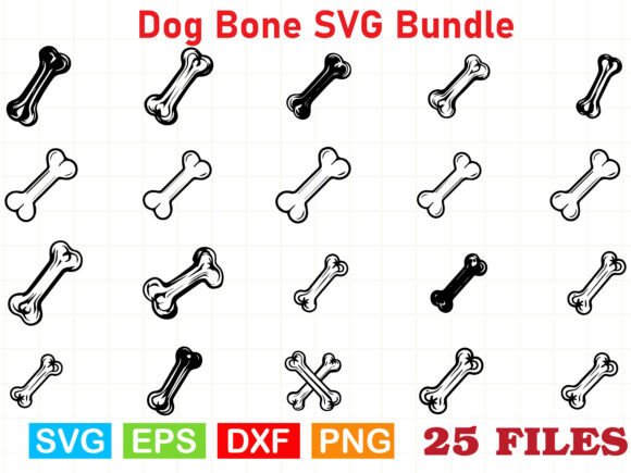 Dog Bone SVG Bundle: Graphics & Crafts for Branding