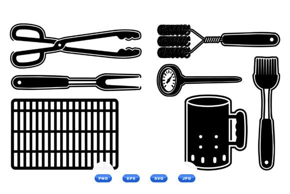 Grill Tool SVG Clipart Set: Graphics & Crafts Review