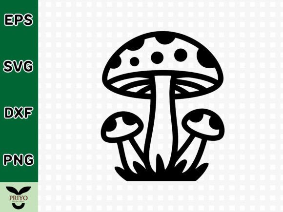 Mushroom Forest SVG: A Graphics Asset for Crafts and Branding