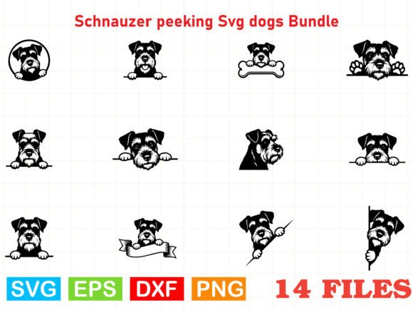 Schnauzer Peeking SVG: Graphics & Crafts Review